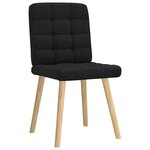vidaXL Chaises à manger lot de 2 noir tissu