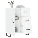 vidaXL Buffet blanc 69 5x34x90 cm bois d'ingénierie