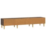 vidaXL Meuble TV Chêne fumé 147 x 34 5 x 30 cm Bois d'ingénierie