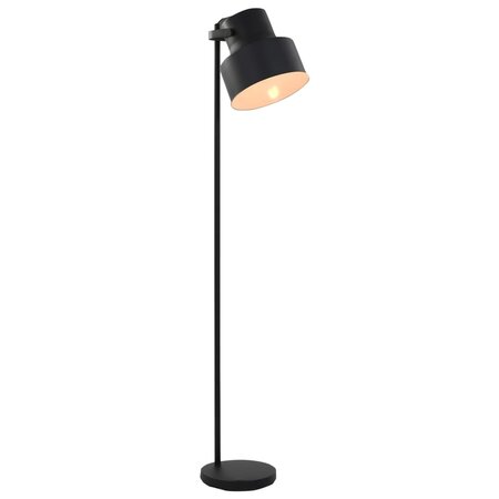 Icaverne - Lampes Contemporain Lampadaire Métal Noir E27