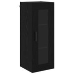 vidaXL Haut Armoire Chêne noir 34 5 x 34 x 180 cm Bois d'ingénierie