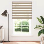 vidaXL Store zèbre marron sable largeur du tissu 130 9 cm polyester