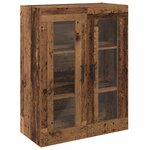 vidaXL Armoires Murailles 2 Pièces Bois ancien 69 5 x 34 x 90 cm