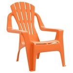 vidaXL Chaises de jardin pour enfants lot de 2 orange 37x34x44 cm PP