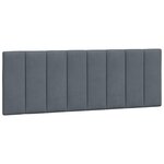 vidaXL Lit avec matelas Hanko gris foncé 120x200 cm velours