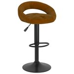vidaXL Tabourets de bar lot de 2 marron velours