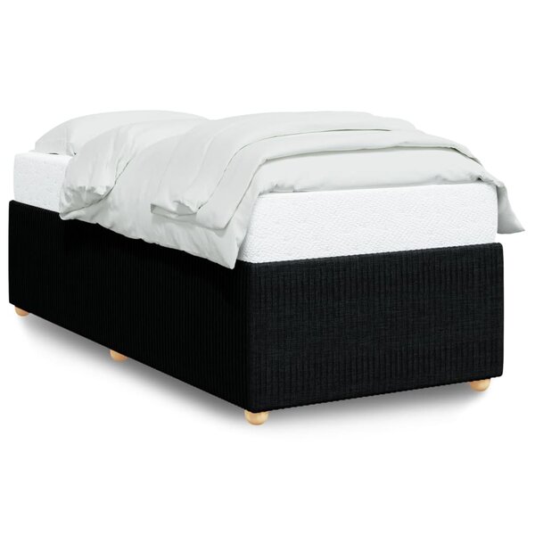vidaXL Cadre de lit Noir 80x200 cm Tissu