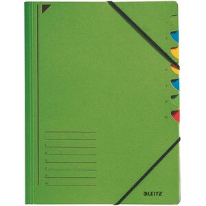 Classeur trieur format A4 7 compartiments vert LEITZ