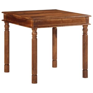 vidaXL Table à manger 80x80x77 cm bois d'acacia solide