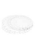 (lot   2000 ronds) dentelle blanche ronde - diamètre 23cm