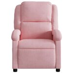vidaXL Fauteuil inclinable de massage électrique rose velours