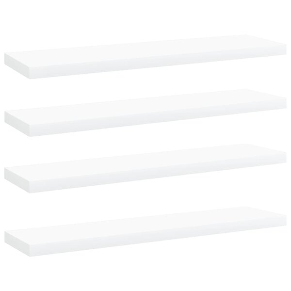 vidaXL Panneaux de bibliothèque 4 Pièces blanc bois d’ingénierie