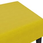 vidaXL Repose-pied jaune 77x55x31 cm velours