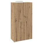 vidaXL Cabinet de Bureau avec étagère chêne artisanal 60 x 32 x 115 cm