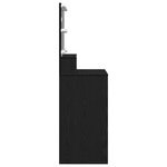 vidaXL Table de Toilette avec tiroir Chêne noir 80 x 41 x 134.5 cm