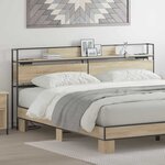 vidaXL Tête de lit de rangement Chêne sonoma 180 cm Bois d'ingénierie