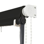 vidaXL Auvent rétractable avec LED 150x150 cm Anthracite