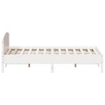 vidaXL Cadre de lit sans matelas blanc 180x200 cm bois massif de pin