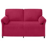 vidaXL Sofa 2 places Bordeaux 158 x 83 x 95 cm Velours