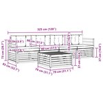 vidaXL Ensemble de canapés d'extérieur 5 pc Blanc et Beige