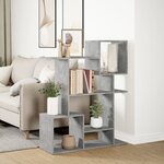vidaXL Étagère séparatrice de pièce gris béton 92x29x112 cm