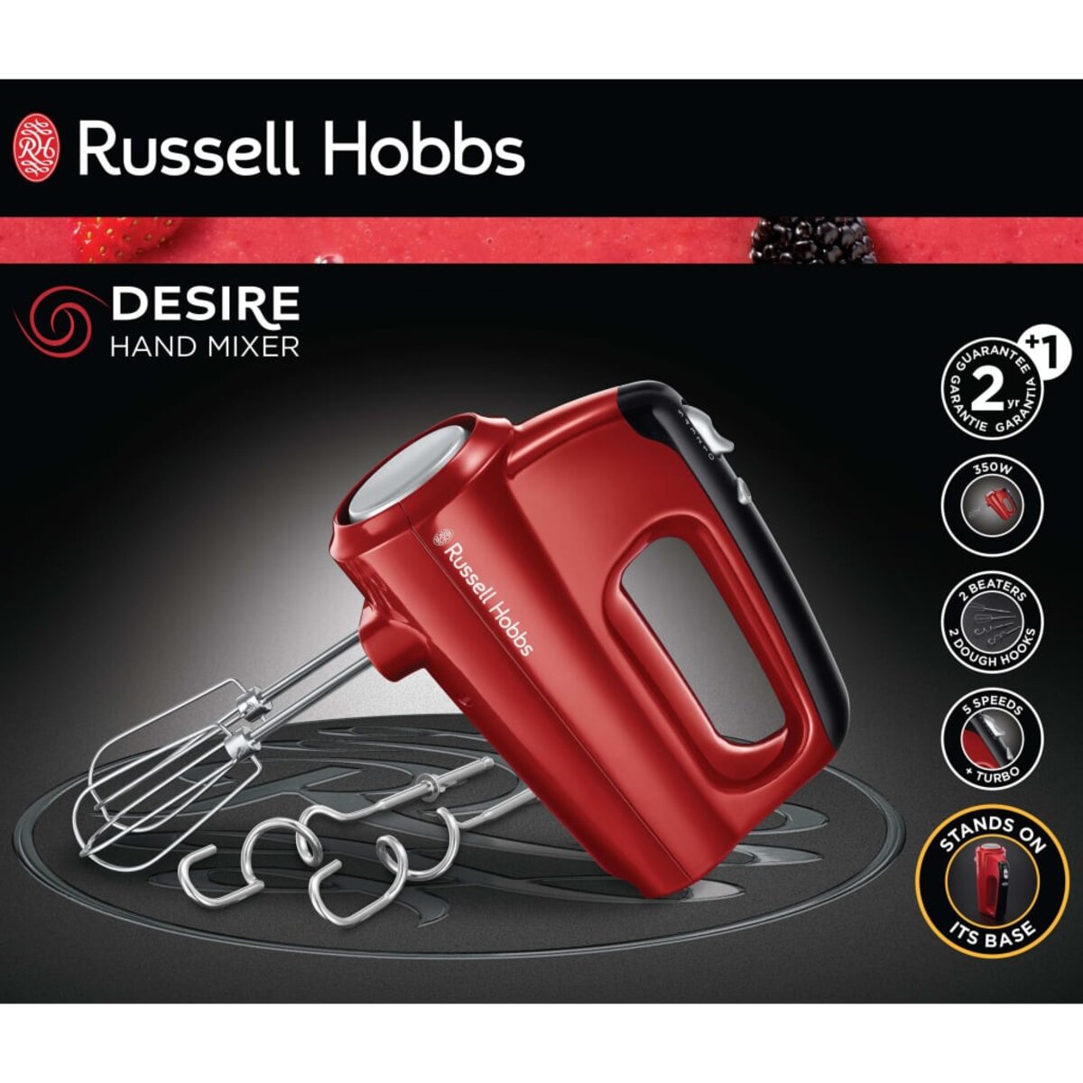 Batteur Electrique Russell Hobbs Desire / Rouge