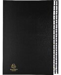 Trieur numérique 31 compartiments noir, couverture rigide plastifiée, onglets en pl... EXACOMPTA