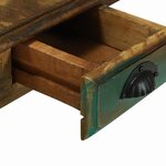 vidaXL Bureau Marron 112 x 55 x 76 cm Bois massif de récupération