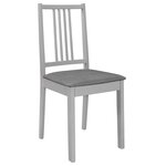vidaXL Mobilier de salle à manger 5 Pièces MDF Gris