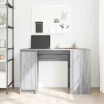 vidaXL Bureau sonoma gris 120x42x76 cm bois d'ingénierie