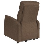 vidaXL Fauteuil Marron Tissu