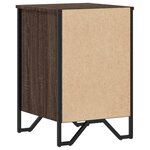 vidaXL Table de chevet chêne marron 40x41x60 cm bois d'ingénierie
