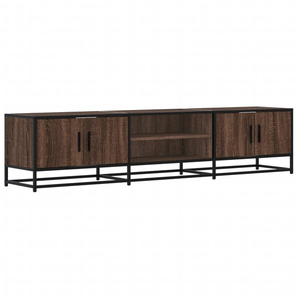 vidaXL Meuble TV chêne marron 180x35x41 cm bois d'ingénierie