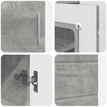 vidaXL Cabinet en Bois avec stockage Gris béton 88 5 x 30 5 x 73 cm