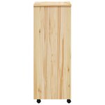 vidaXL Cabinet Roulant avec Tiroirs avec roue MOSS Vernis transparent