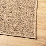 vidaXL Tapis ZIZUR beige 120x120 cm aspect de jute intérieur extérieur