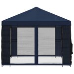 vidaXL Abri de jardin avec parois 4 × 3 m Bleu Polyester et Acier