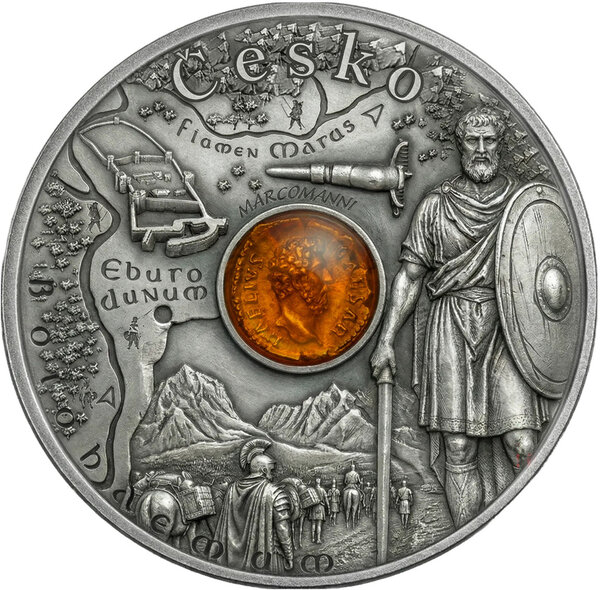 Monnaie CZECHIA Amber Route Argent 1$ Niue 2026 (PRÉCOMMANDE)