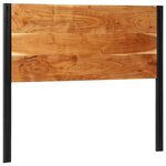 vidaXL Tête de lit 120 cm bois massif d'acacia et fer