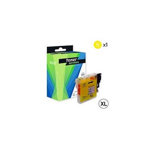 Compatible Brother LC1100 Cartouche Jaune LC1000Y (Saturne)