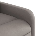 vidaXL Fauteuil inclinable Taupe Tissu
