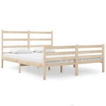 vidaXL Cadre de lit sans matelas bois massif