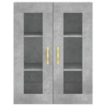 vidaXL Armoire murale gris béton 69 5x34x90 cm