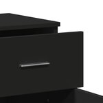 vidaXL Buffet noir 79x38x80 cm bois d'ingénierie