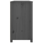 vidaXL Armoire latérale Gris 100x40x72 cm Bois de pin massif
