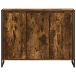 vidaXL Meuble d'appoint Chêne Fumé 96 5 x 30 x 75 cm Bois d'ingénierie
