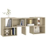 vidaXL Meuble TV Chêne sonoma 104x30x52 cm Bois d'ingénierie