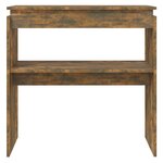 vidaXL Table console Chêne fumé 80x30x80 cm Bois d'ingénierie