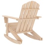 vidaXL Chaise à bascule de jardin Adirondack Bois de sapin massif