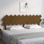 vidaXL Tête de lit Marron miel 196x3x80 5 cm Bois massif de pin